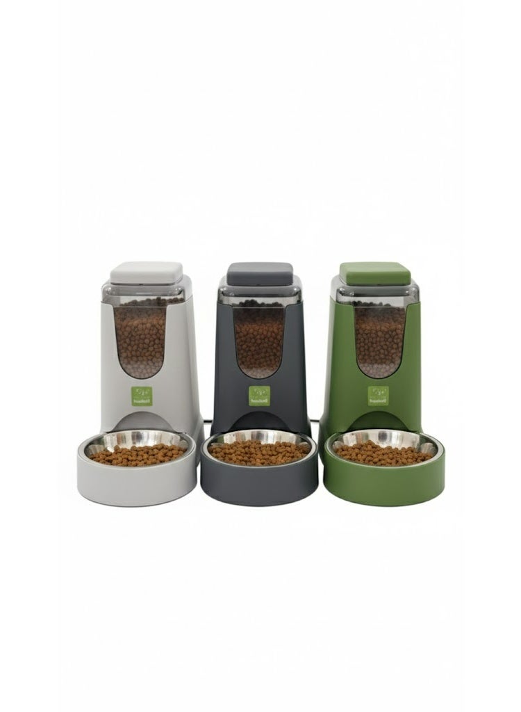Nunbell Pet Feeder, Manual Food Dispenser, 3 Colours Available
